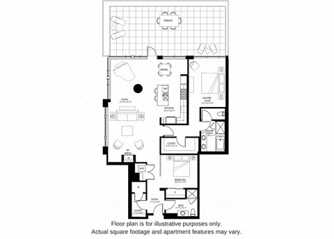 B5 North(1) floor plan at The Bravern, Bellevue, WA